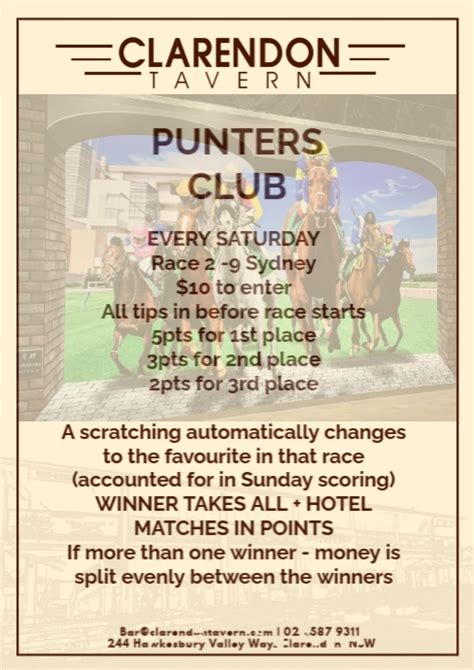 punters club|punters club template.